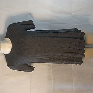 Azules Ava A Line women's tunic shirt charcoal size small new